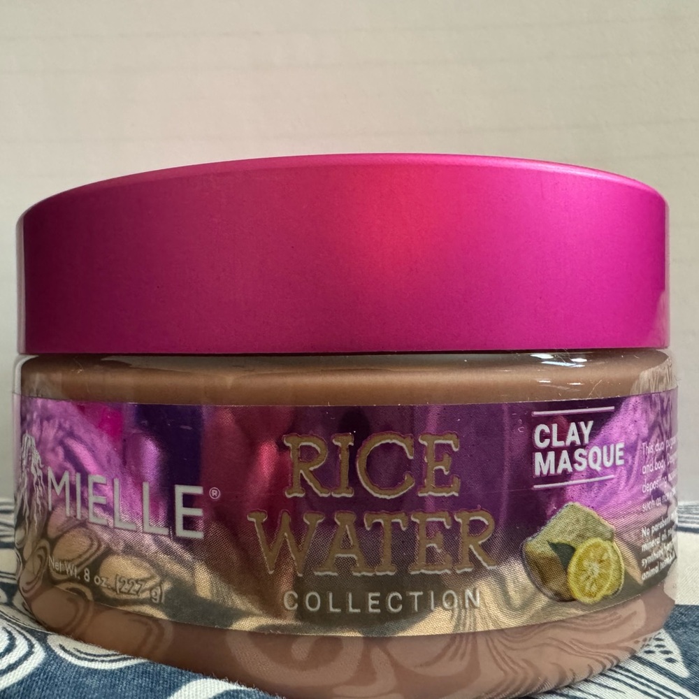 Mielle Rice Water Collection. Clay Mask. 8 oz